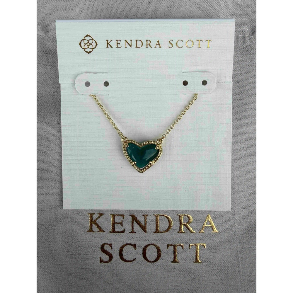 Kendra Scott White Heart Pendant Necklace